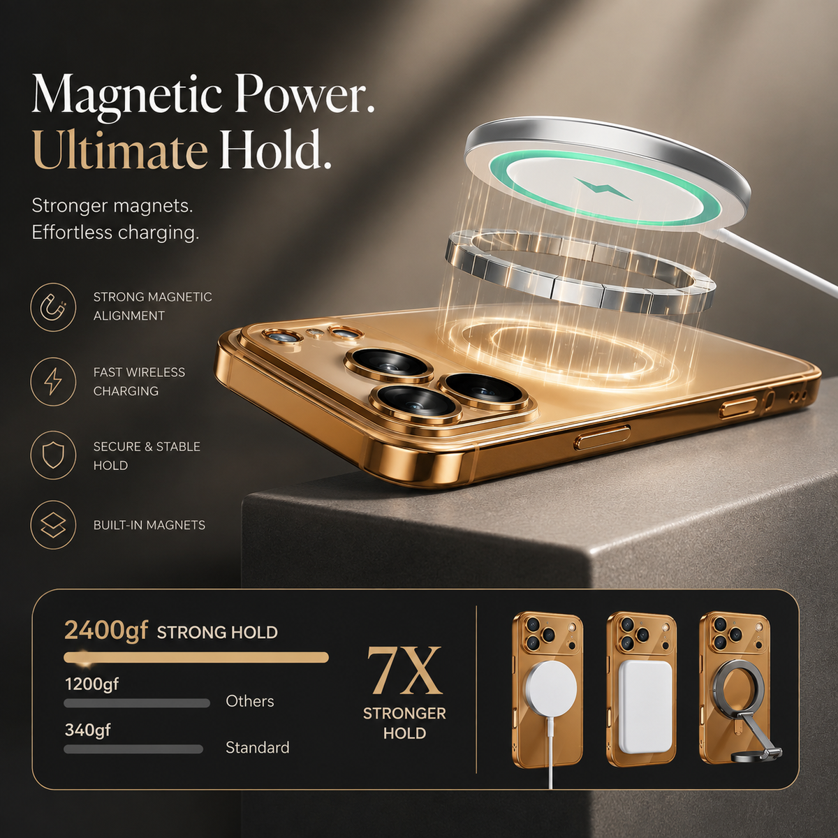 Premium iPhone Case MagSafe Clear Plating Magnetic Soft TPU Shockproof Protective Cover Camera Lens Protection Anti Scratch Anti Fingerprint Slim Case