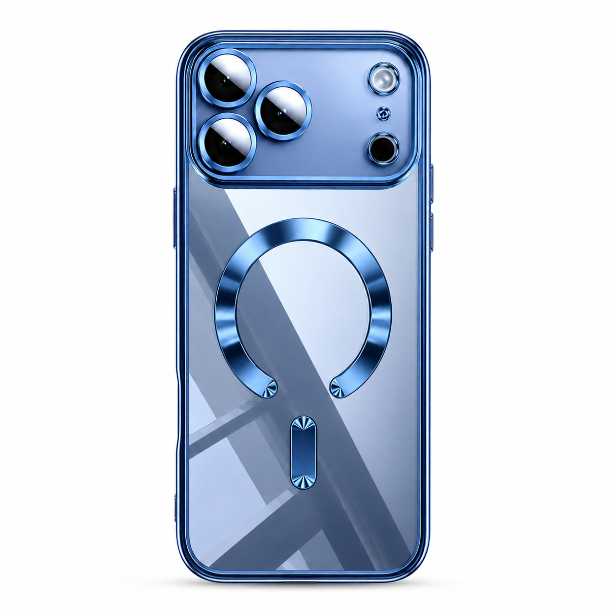 Premium iPhone Case MagSafe Clear Plating Magnetic TPU Camera Lens Protection Shockproof Anti Scratch Non Slip Lightweight Protective Bumper Cover Case