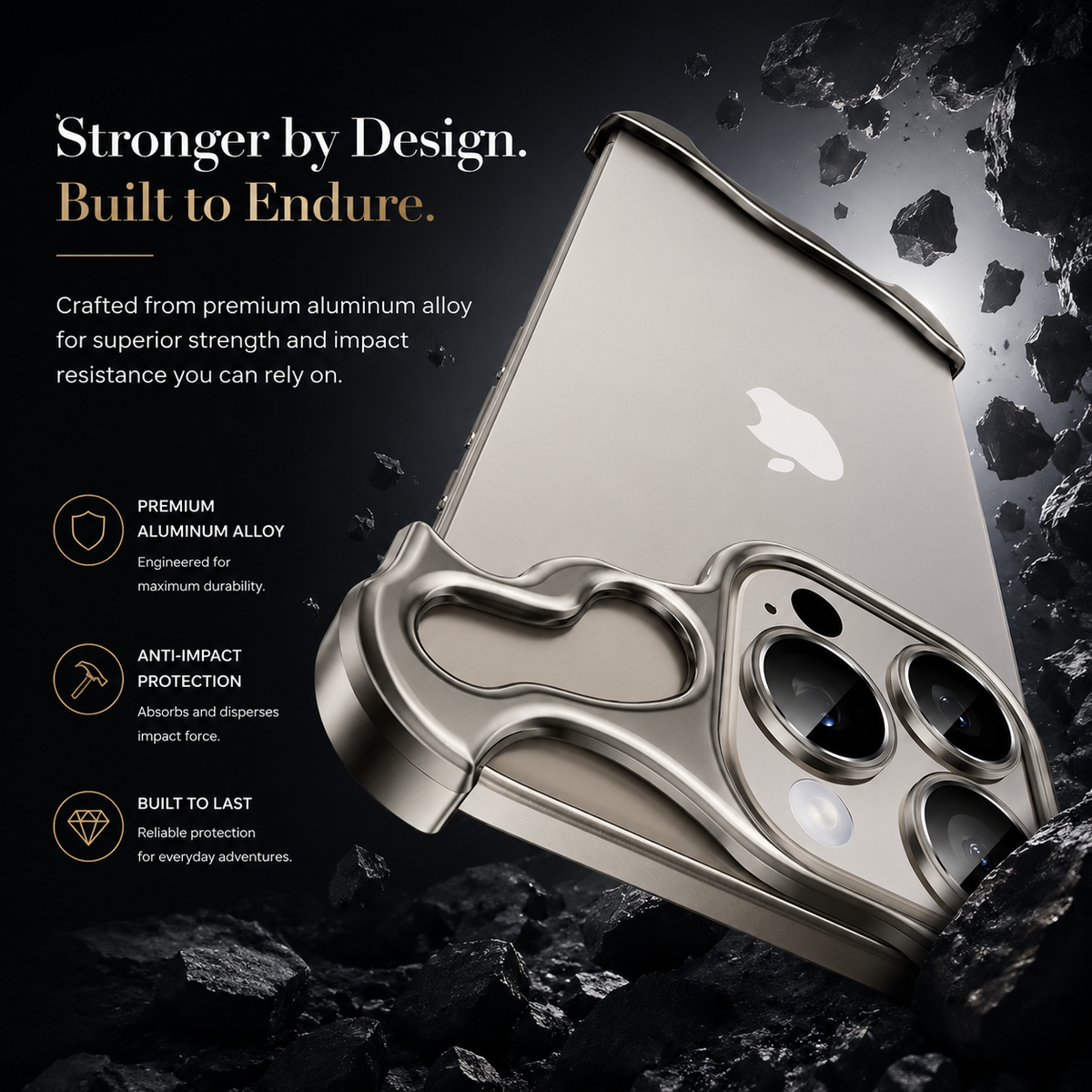 Premium iPhone Case MagSafe Compatible Aluminum Frame Magnetic Shockproof Protective Cover Ultra Thin Metal Bumper Camera Lens Protection Frameless Design