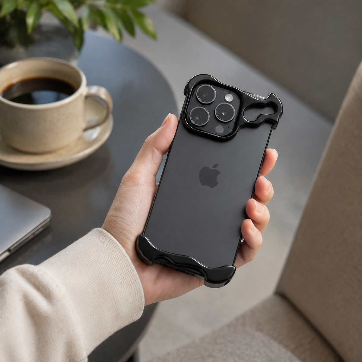 Premium iPhone Case MagSafe Compatible Aluminum Frame Protective Cover Camera Lens Protection Shockproof Ultra Thin Metal Bumper Frameless Design