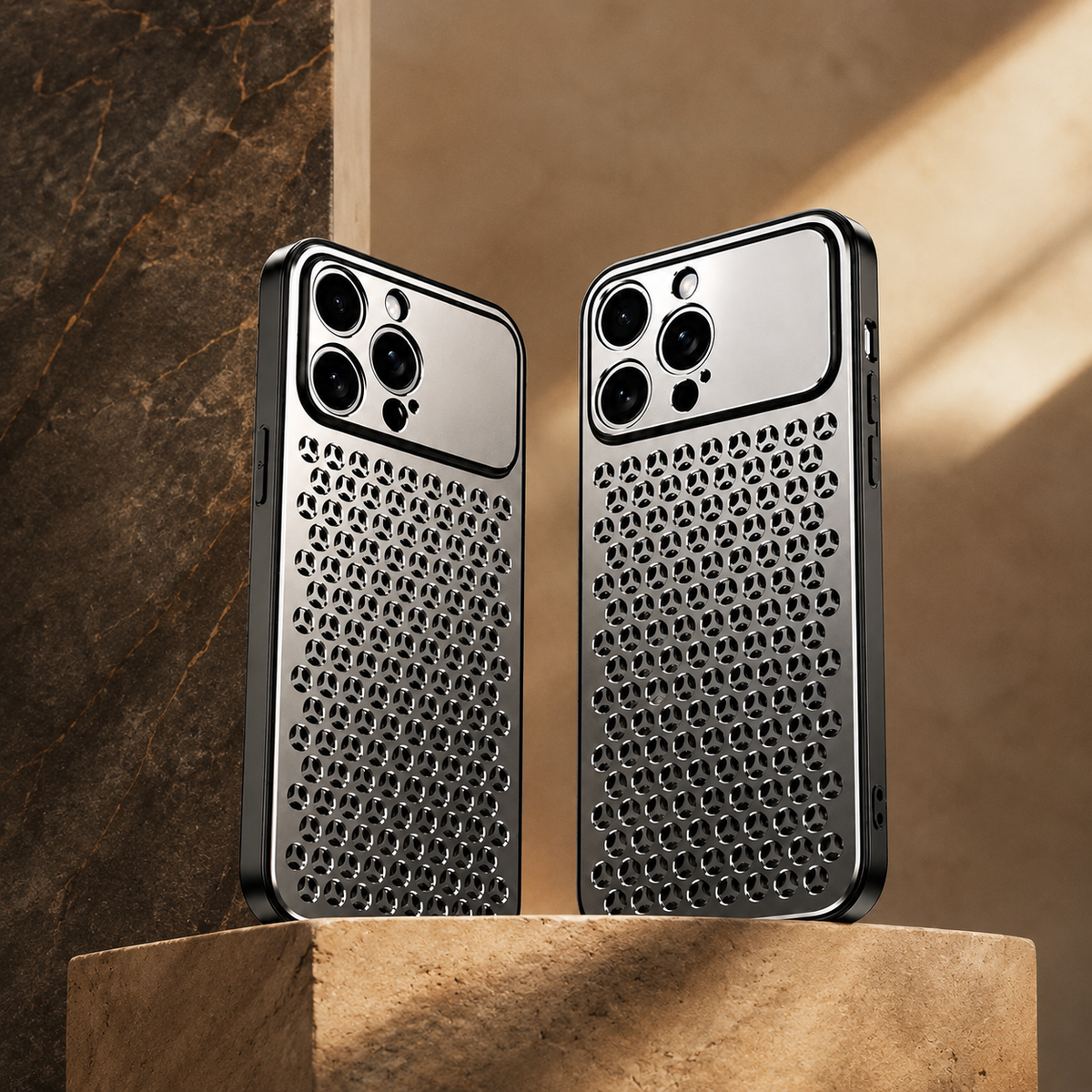 Premium iPhone Case MagSafe Compatible Aluminum Metal Breathable Cover Ultra Thin Matte Shockproof Protection Camera Lens Guard Slim Lightweight Design