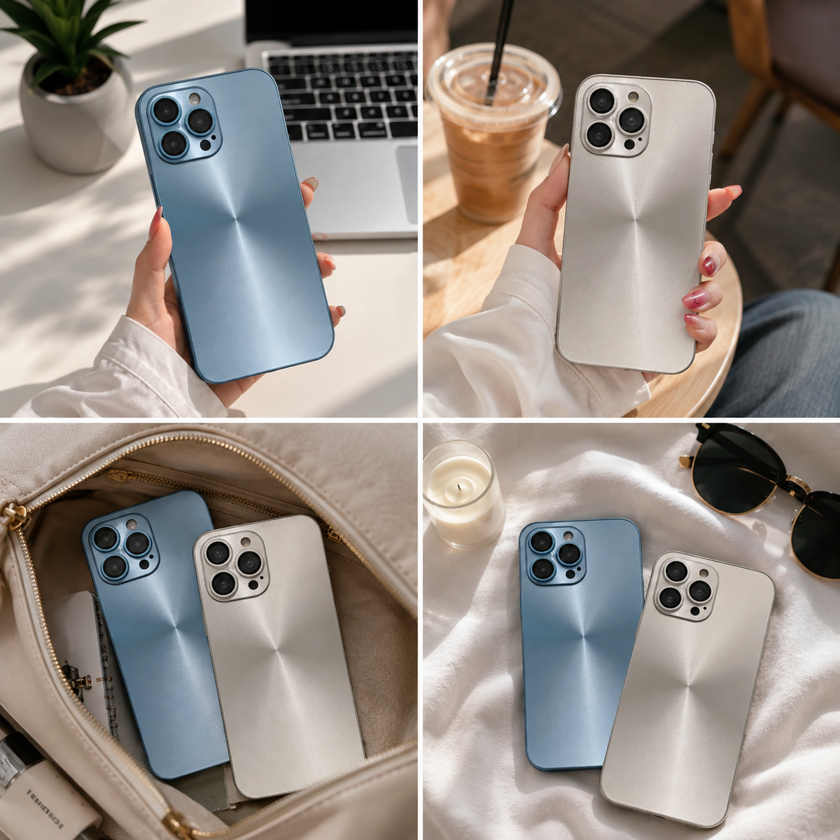 Premium iPhone Case MagSafe Compatible Aurora Matte Shockproof Protective Cover Color Shift Finish Camera Lens Protection Slim Magnetic Lightweight Design