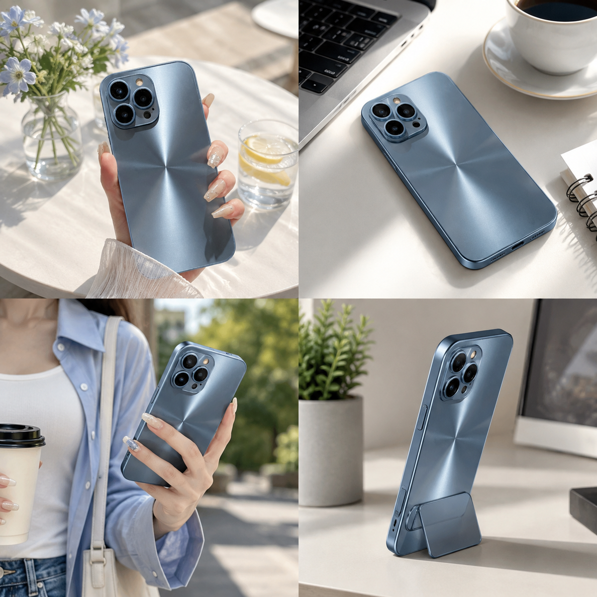 Premium iPhone Case MagSafe Compatible Aurora Matte Shockproof Protective Cover Color Shift Finish Camera Lens Protection Slim Magnetic Lightweight Design