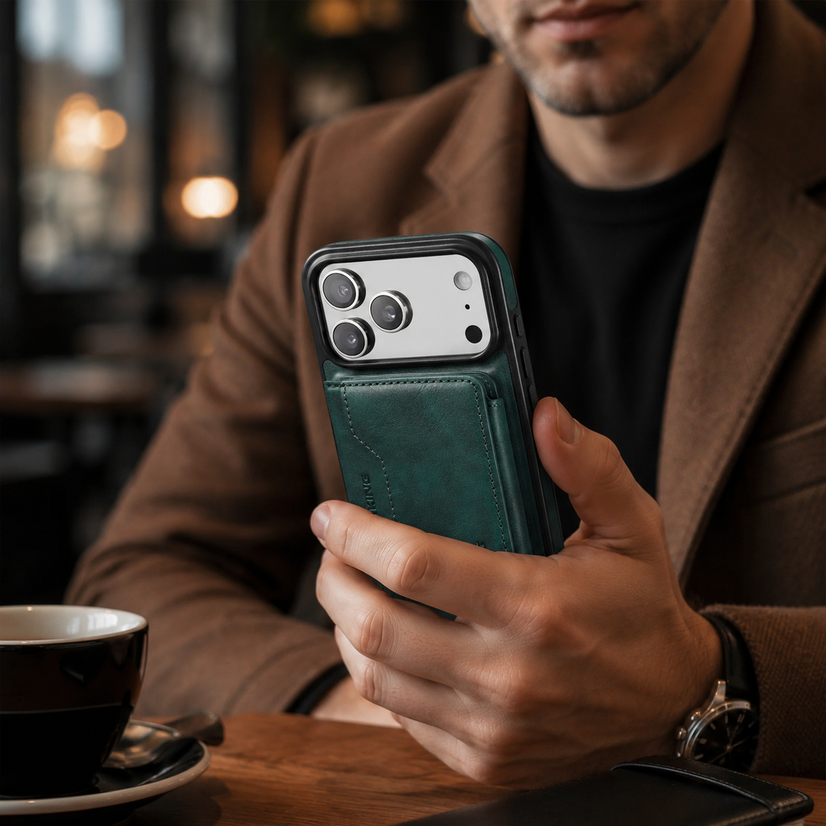 Premium iPhone Case MagSafe Compatible Detachable Wallet PU Leather Card Holder Magnetic Shockproof Protective Cover Anti Scratch Slim Secure Storage