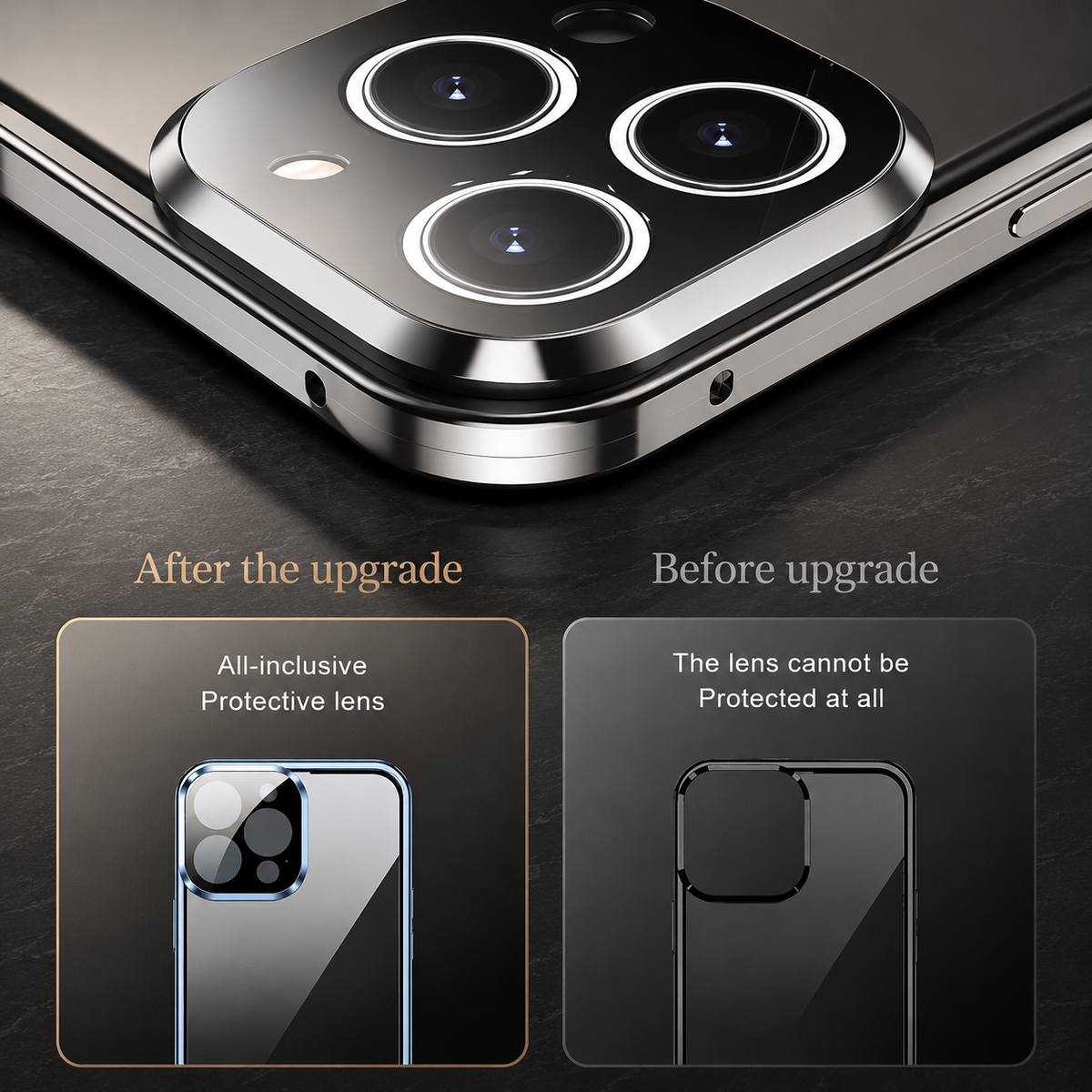 Premium iPhone Case MagSafe Compatible Double-Sided Tempered Glass Metal Frame Shockproof Protective Cover Full Body Magnetic Fit Camera Lens Protection Slim Design