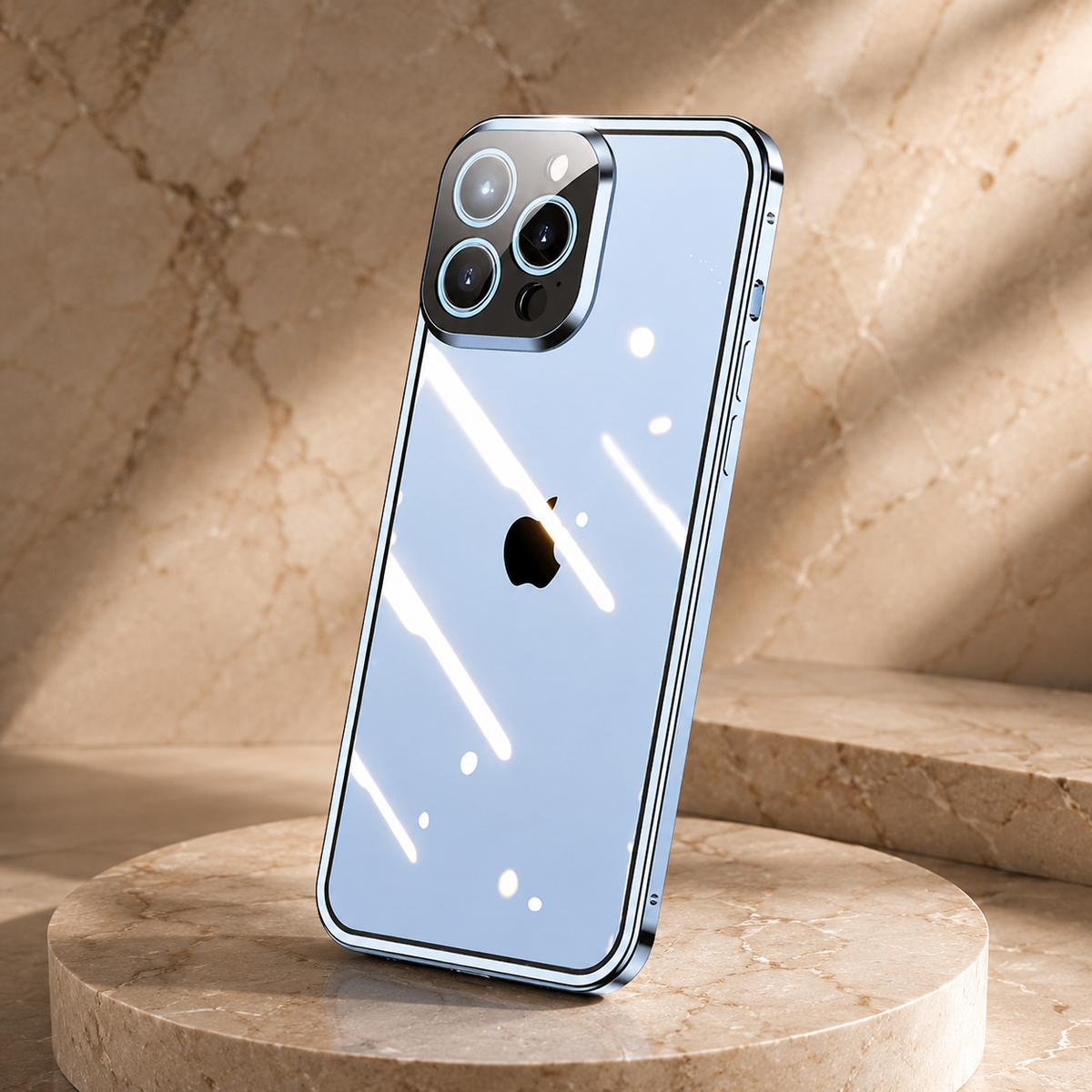 Premium iPhone Case MagSafe Compatible Double-Sided Tempered Glass Metal Frame Shockproof Protective Cover Full Body Magnetic Fit Camera Lens Protection Slim Design