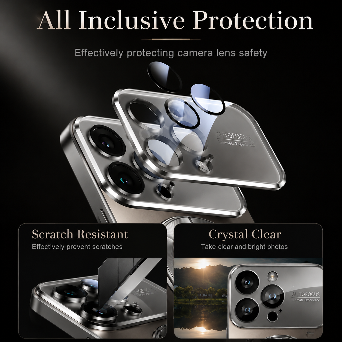 Premium iPhone Case MagSafe Compatible Glass Back Cover Magnetic Shockproof Protective Camera Lens Guard Anti Fingerprint Clear Slim Design