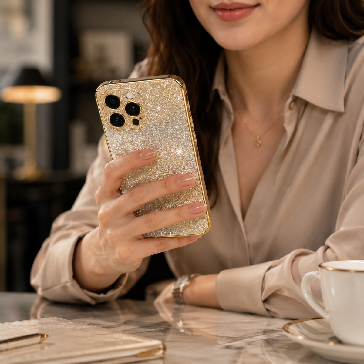 Premium iPhone Case MagSafe Compatible Glitter TPU Shockproof Protective Cover Camera Lens Protection Slim Magnetic Lightweight Scratch Resistant Design