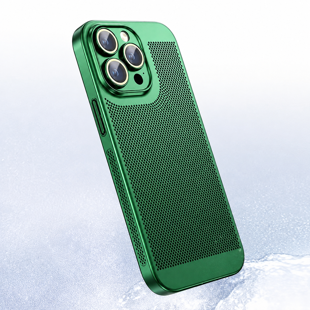 Premium iPhone Case MagSafe Compatible Honeycomb Texture Heat Dissipation Shockproof Protective Cover Camera Lens Protection Slim Design