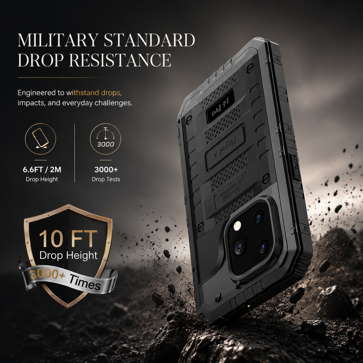 Premium iPhone Case MagSafe Compatible IP68 Waterproof Protective Cover Aluminum Armor Frame Camera Lens Guard Shockproof Full Body Design