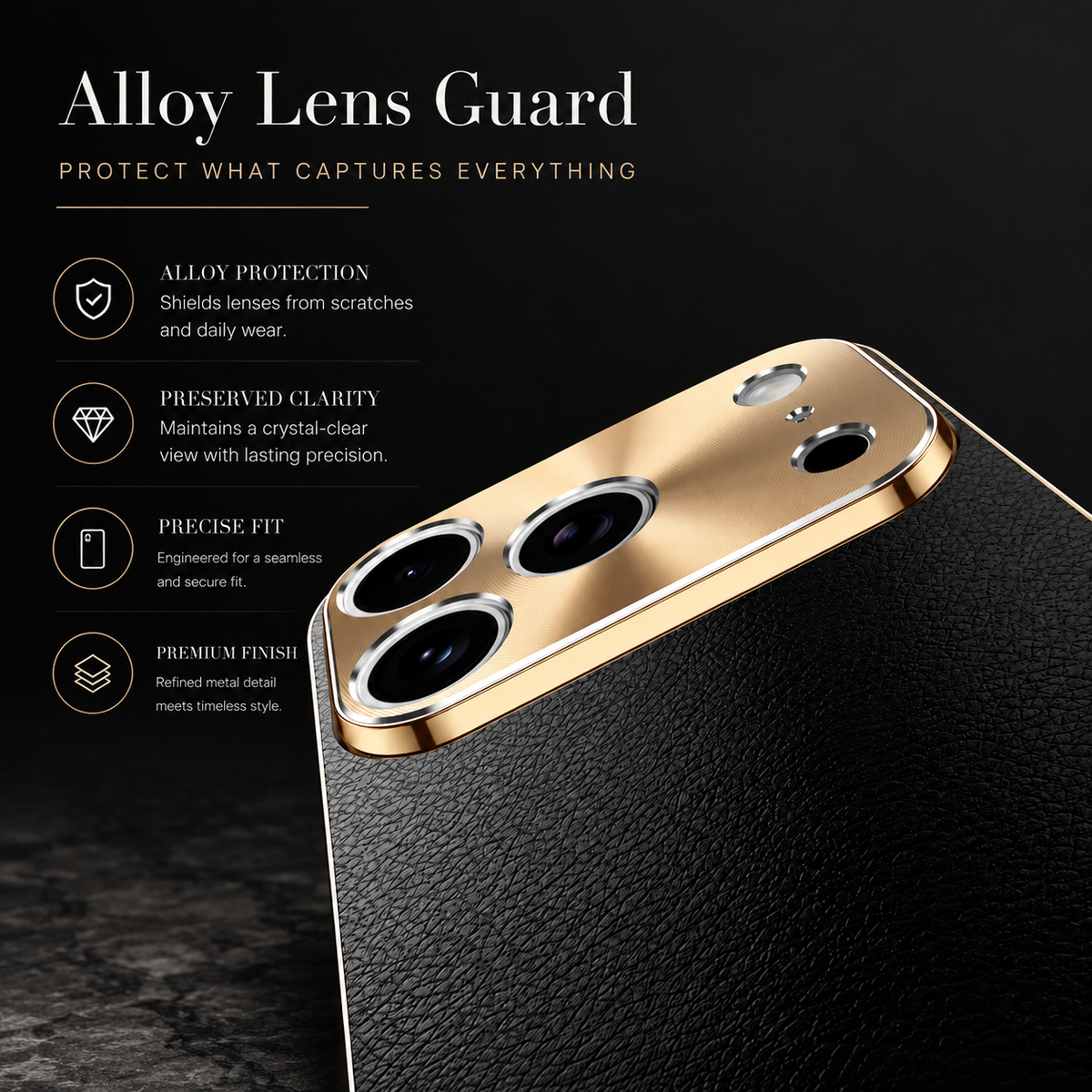 Premium iPhone Case MagSafe Compatible Lychee Texture Leather Cover Electroplated Frame Shockproof Camera Lens Protection Slim Magnetic Anti Slip Design