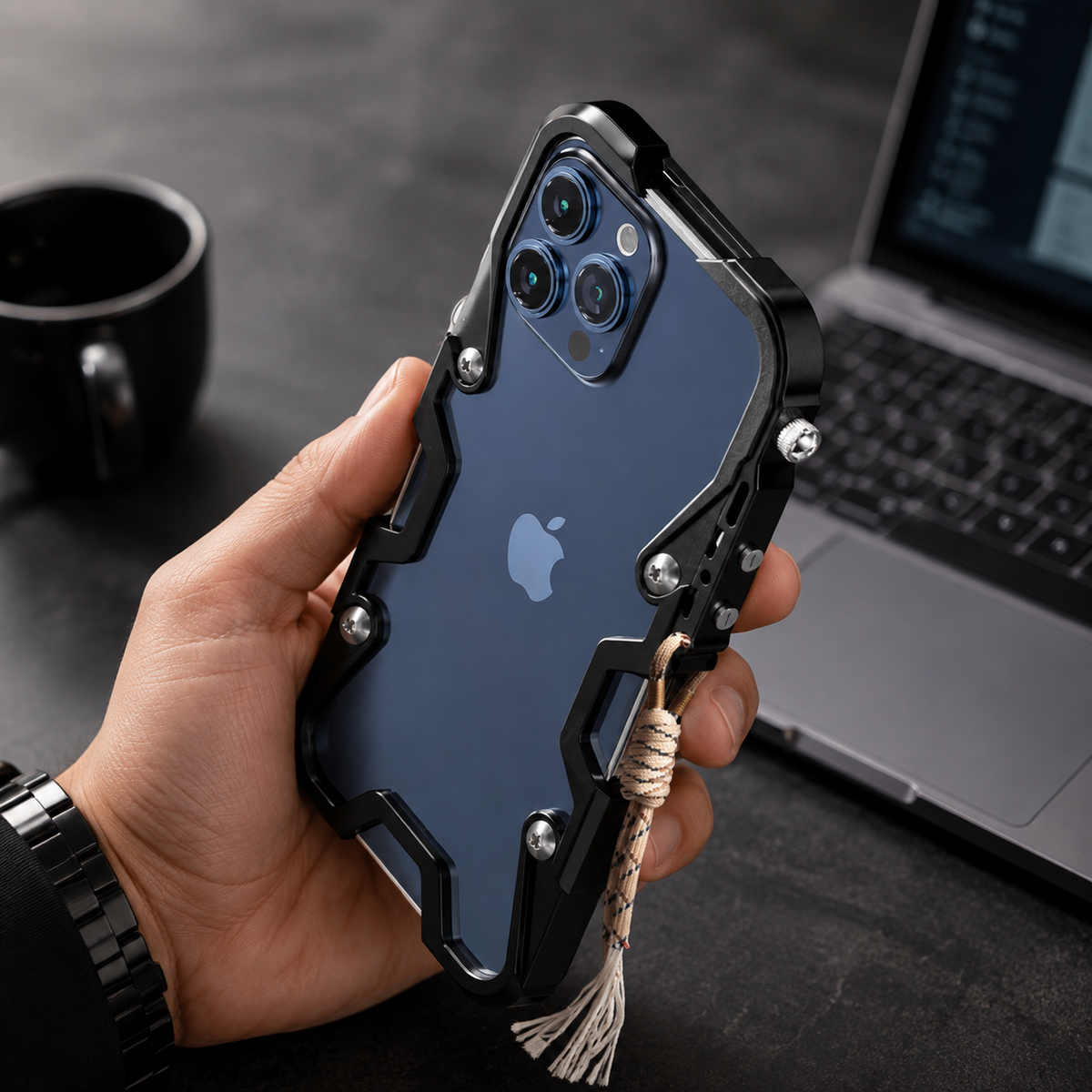 Premium iPhone Case MagSafe Compatible Magnetic Protective Cover Aluminum Armor Bumper Frame Shockproof Heavy Duty Rugged Slim Design