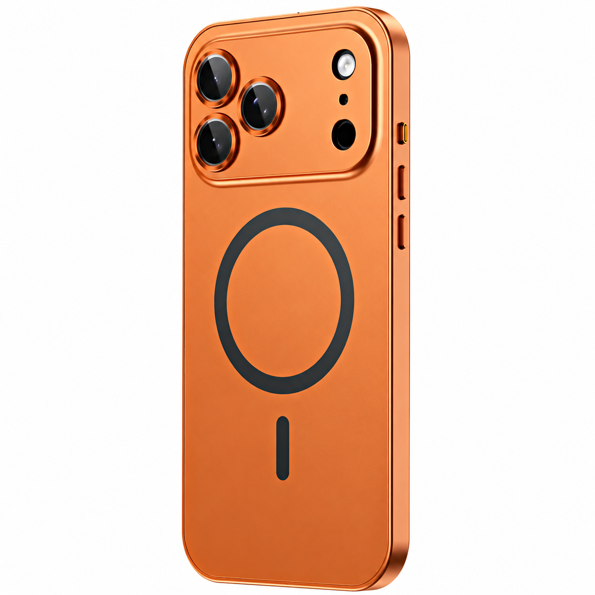 Premium iPhone Case MagSafe Compatible Magnetic Protective Cover Aluminum Metal Frame PC Back Shockproof Camera Lens Protection Ultra Thin Full Protection