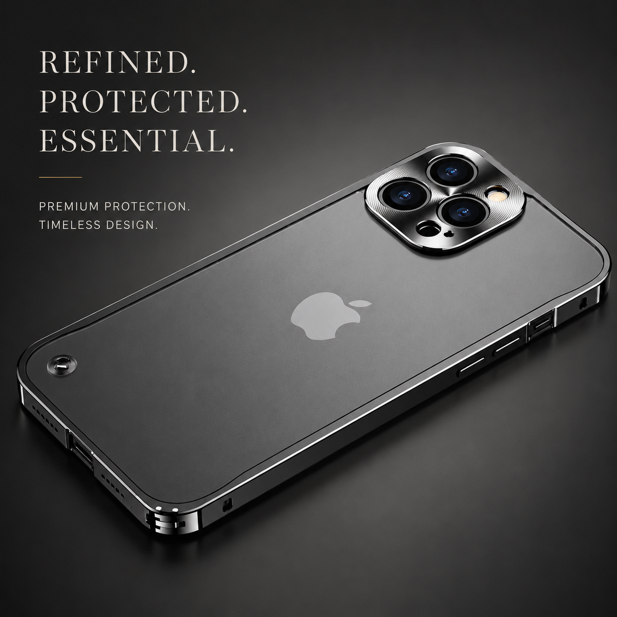 Premium iPhone Case MagSafe Compatible Magnetic Protective Cover Aluminum Metal Frame Shockproof Full Protection Camera Lens Guard Slim Design