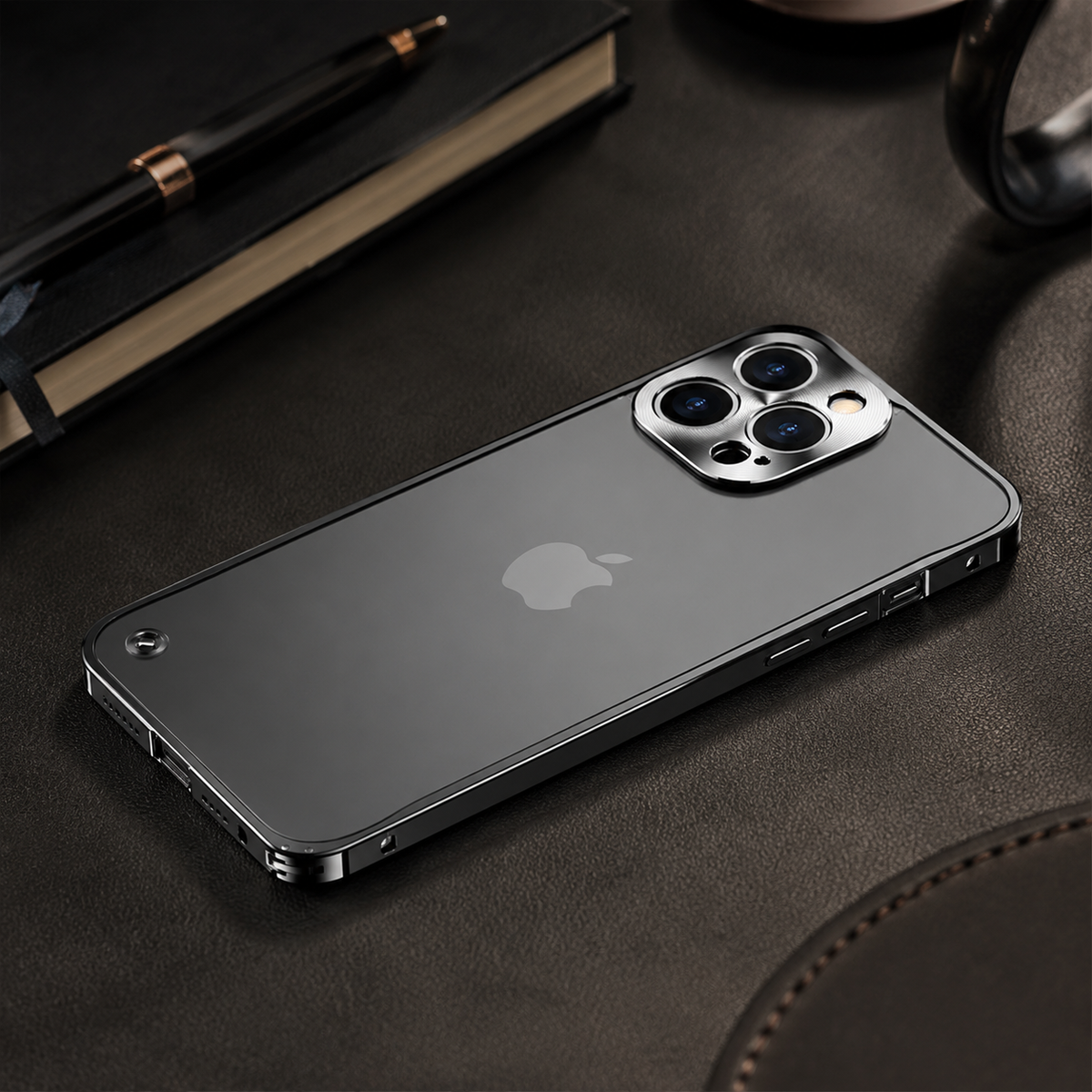 Premium iPhone Case MagSafe Compatible Magnetic Protective Cover Aluminum Metal Frame Shockproof Full Protection Camera Lens Guard Slim Design