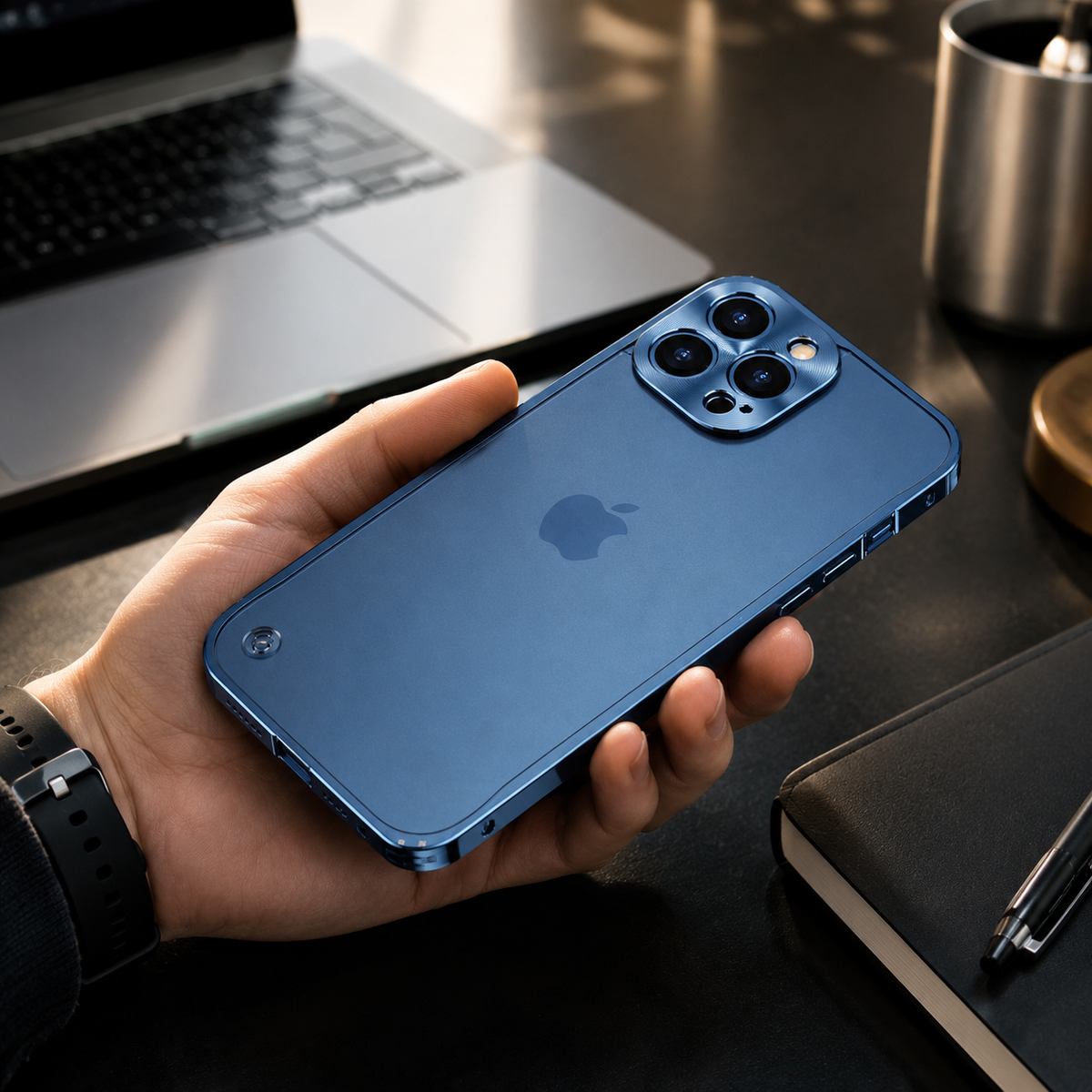 Premium iPhone Case MagSafe Compatible Magnetic Protective Cover Aluminum Metal Frame Shockproof Full Protection Camera Lens Guard Slim Design