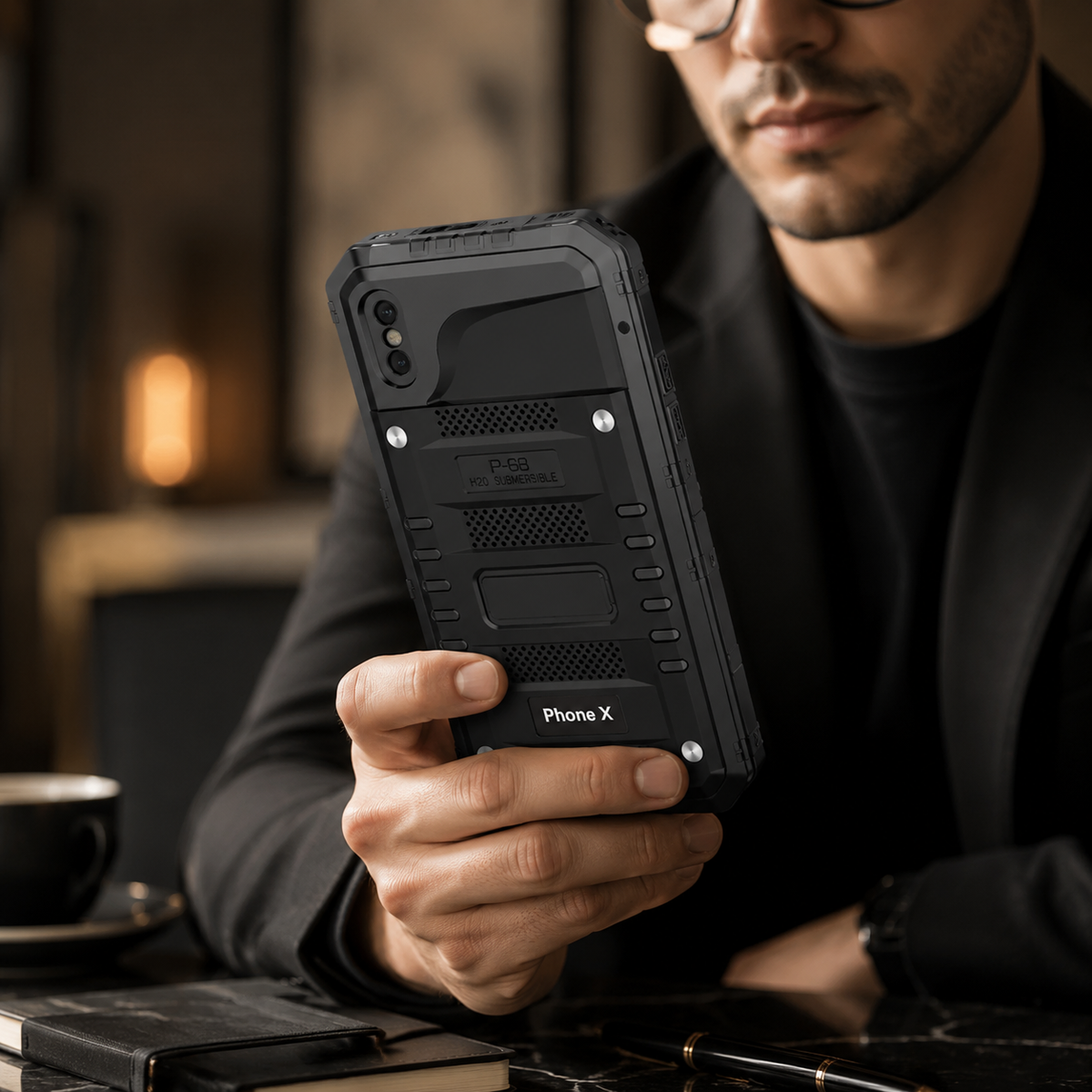 Premium iPhone Case MagSafe Compatible Magnetic Protective Cover IP68 Waterproof Aluminum Armor Frame Shockproof Full Body Protection Camera Lens Guard Rugged Design