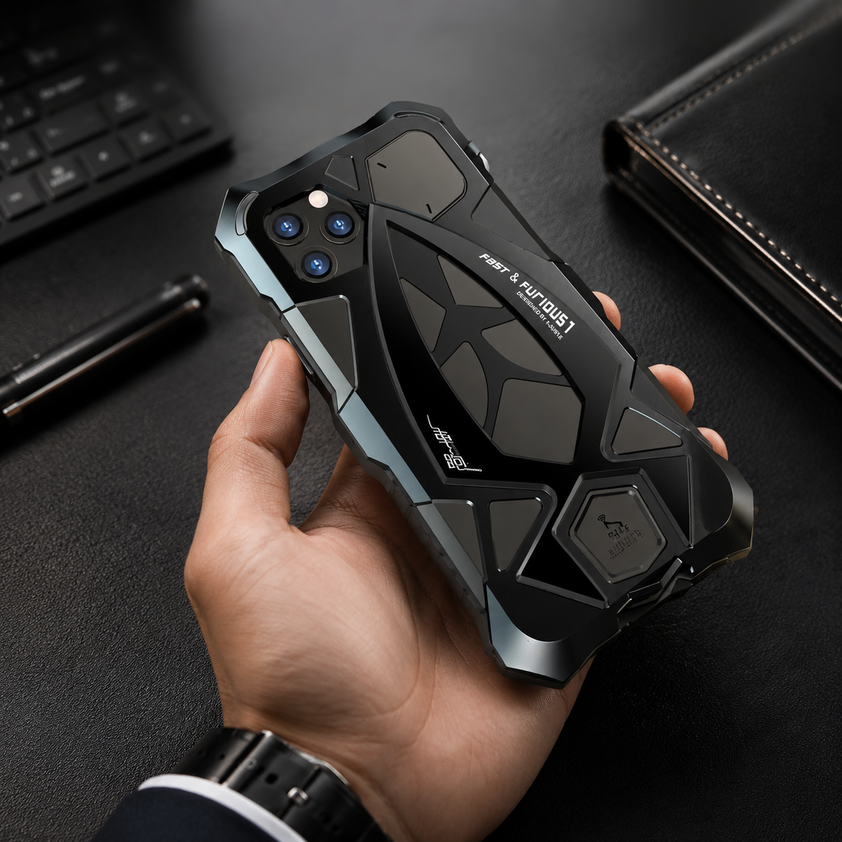 Premium iPhone Case MagSafe Compatible Magnetic Protective Cover Metal Armor Frame Shockproof TPU Interior Camera Lens Protection Ultra Thin Full Protection