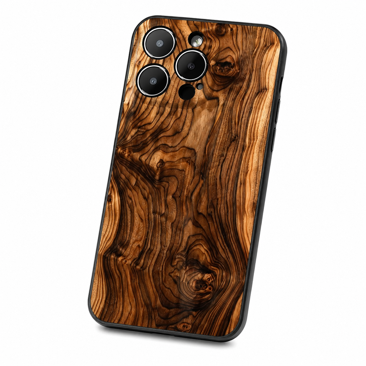 Premium iPhone Case MagSafe Compatible Magnetic Protective Cover Natural Wood Back Shockproof TPU Bumper Camera Lens Protection Ultra Thin Slim Design