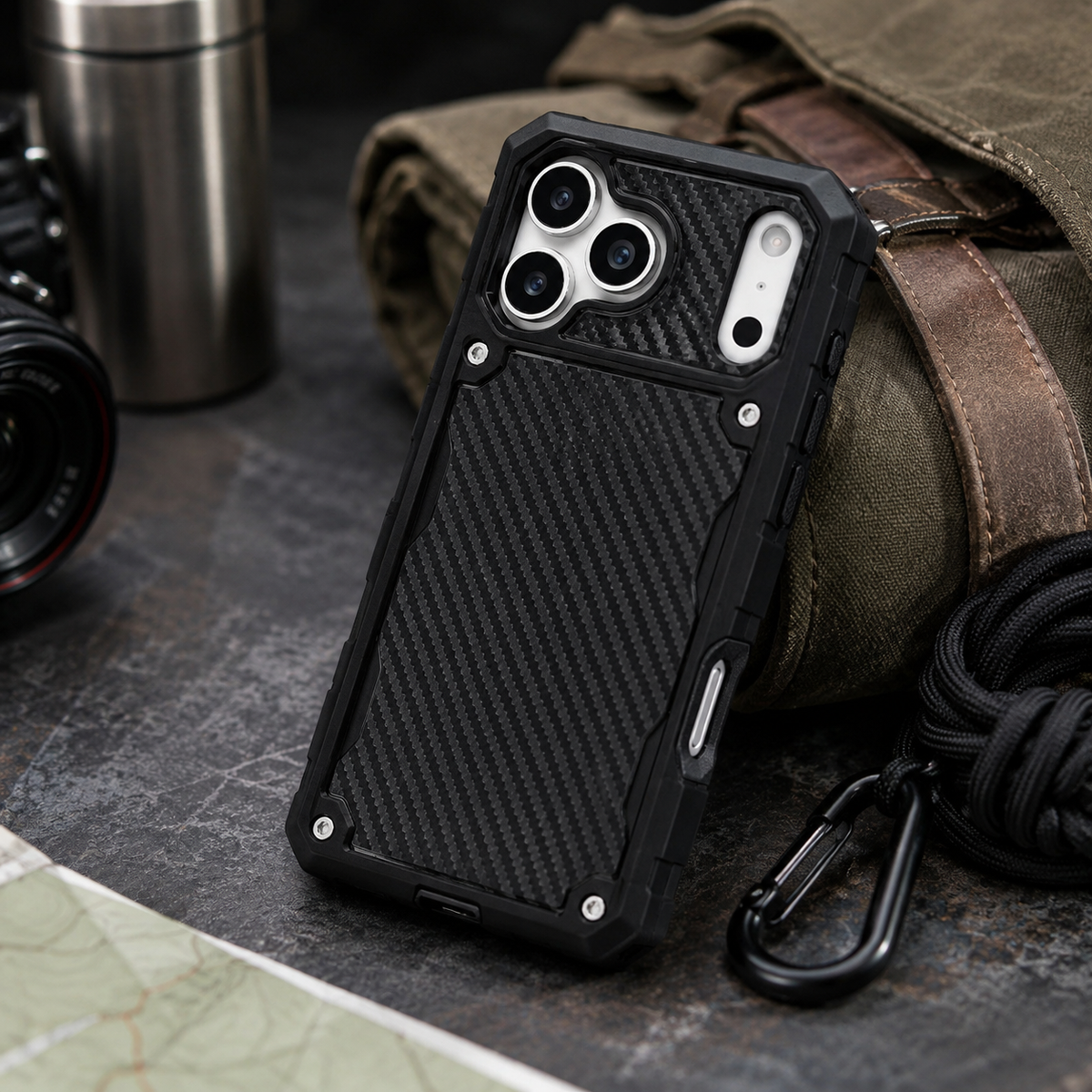 Premium iPhone Case MagSafe Compatible Magnetic Protective Cover Rugged Heavy Duty Shockproof Anti Slip Grip Military Grade Drop Protection Slim Durable Design