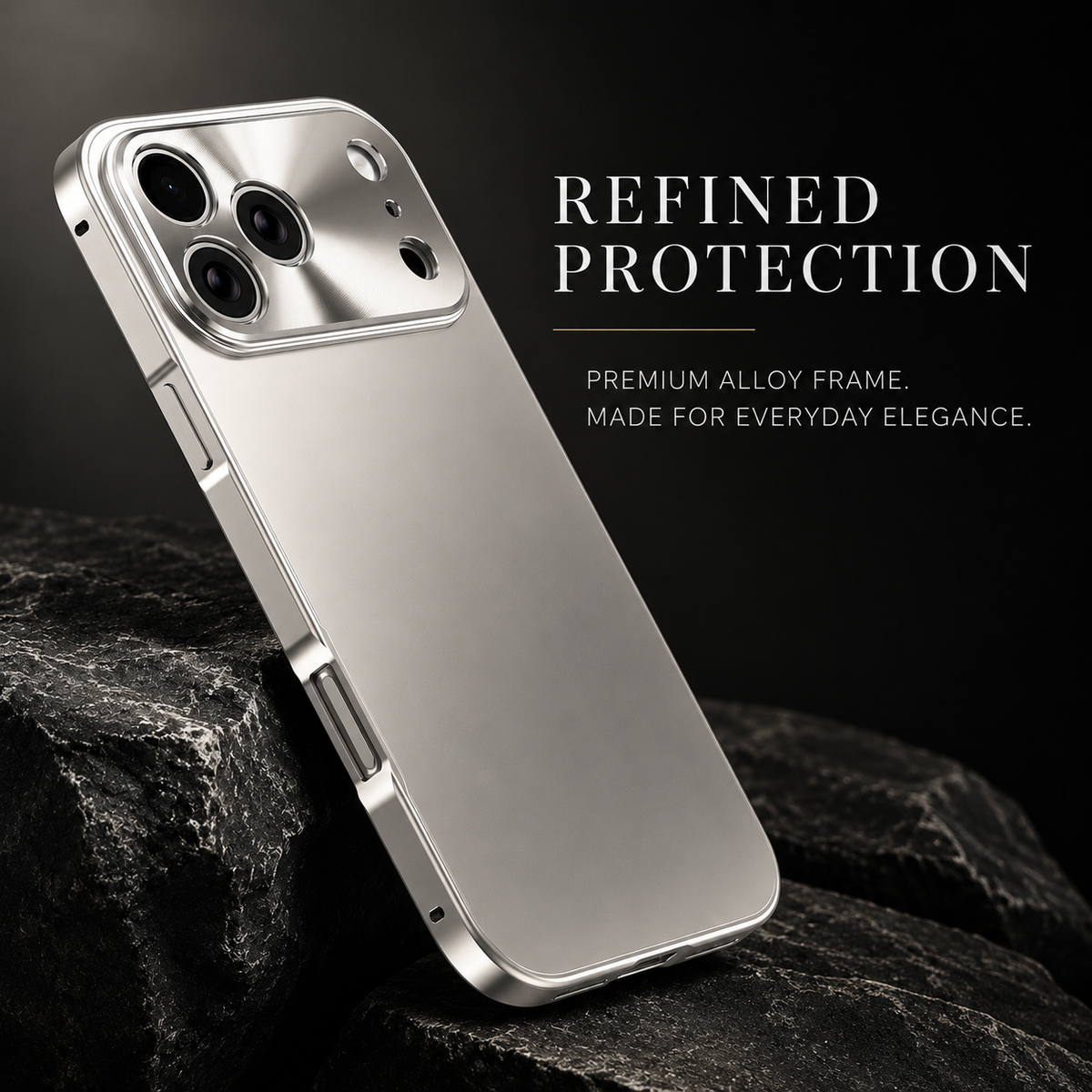 Premium iPhone Case MagSafe Compatible Magnetic Shockproof Cover Camera Lens Protection Ultra Thin Aluminum Frame Frosted Matte Back Full Protection