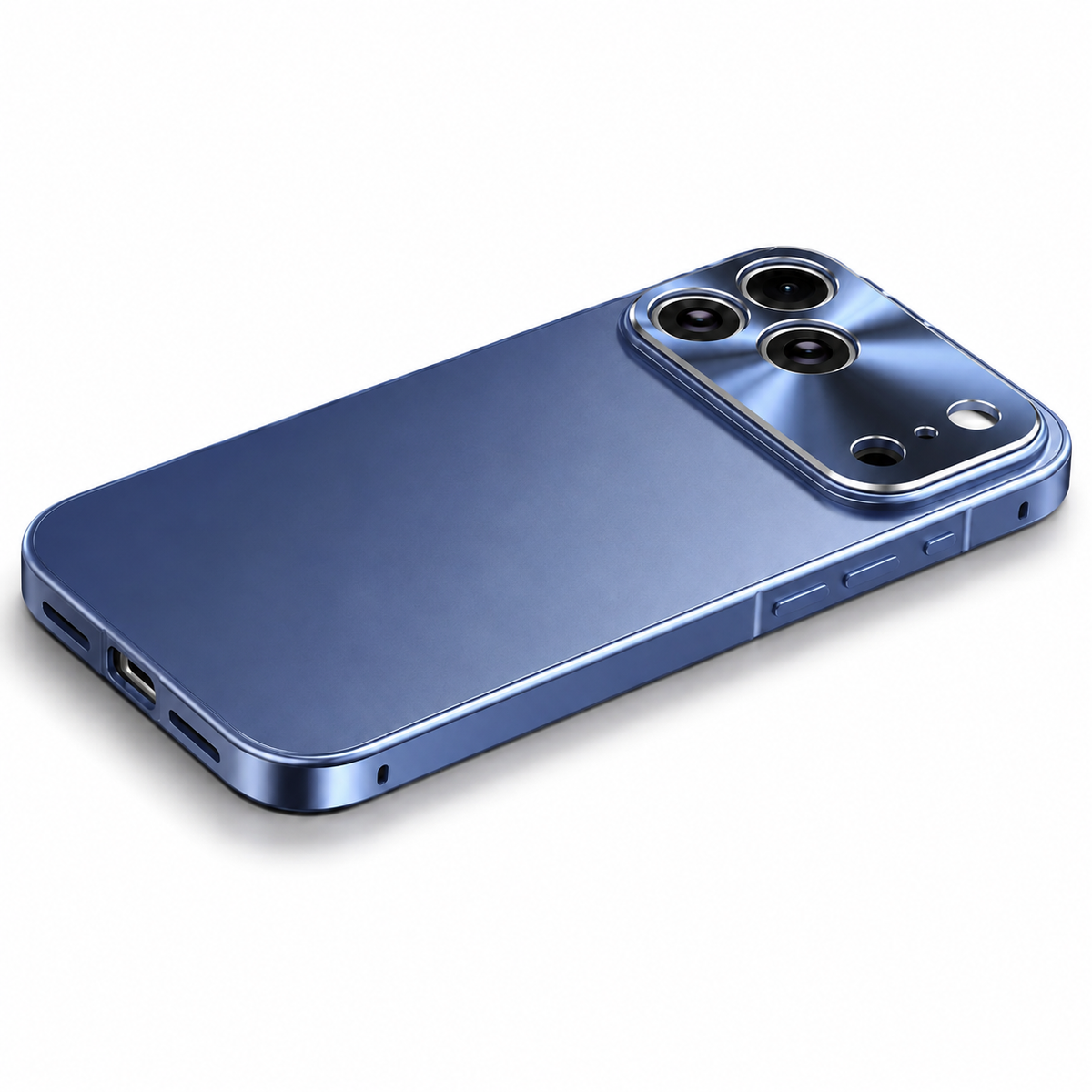 Premium iPhone Case MagSafe Compatible Magnetic Shockproof Cover Camera Lens Protection Ultra Thin Aluminum Frame Frosted Matte Back Full Protection
