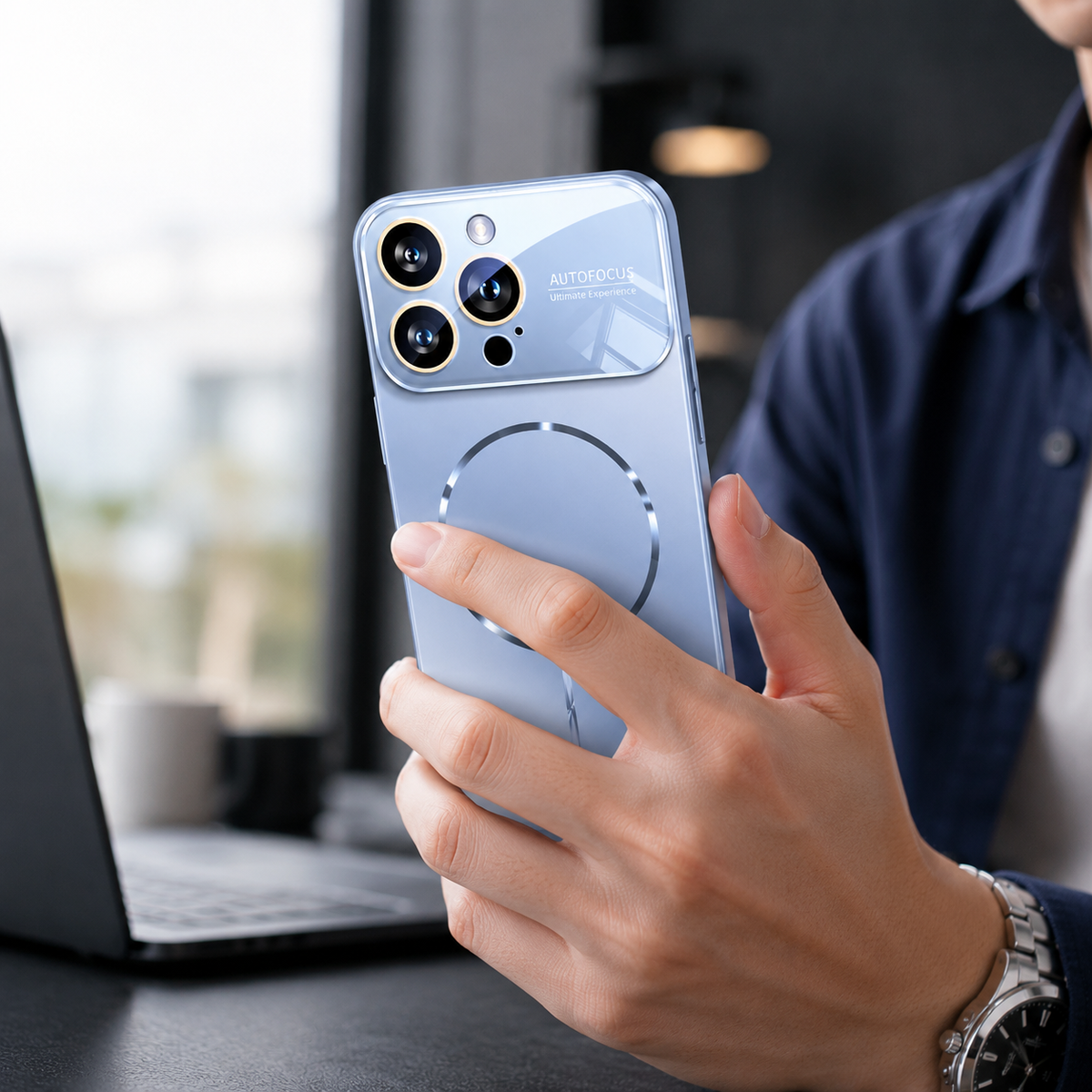 Premium iPhone Case MagSafe Compatible Magnetic Shockproof Protective Cover Camera Lens Protection Ultra Thin Matte Anti Fingerprint Hard Back Slim Design
