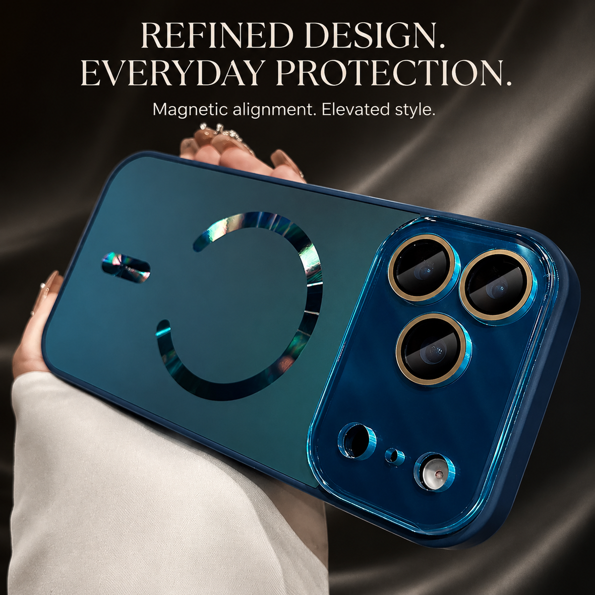 Premium iPhone Case MagSafe Compatible Matte Glass Shockproof Protective Cover Camera Lens Protection Anti Fingerprint Slim Magnetic Full Coverage