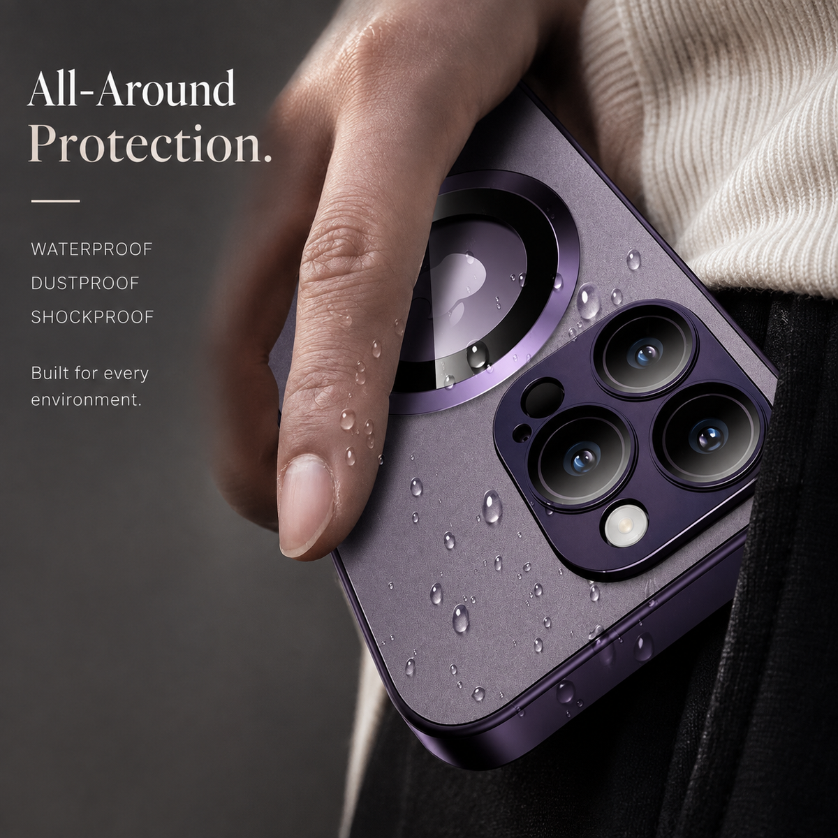 Premium iPhone Case MagSafe Compatible Matte Shockproof Protective Cover Camera Lens Protection Magnetic Slim Design Scratch Resistant Soft Touch Grip