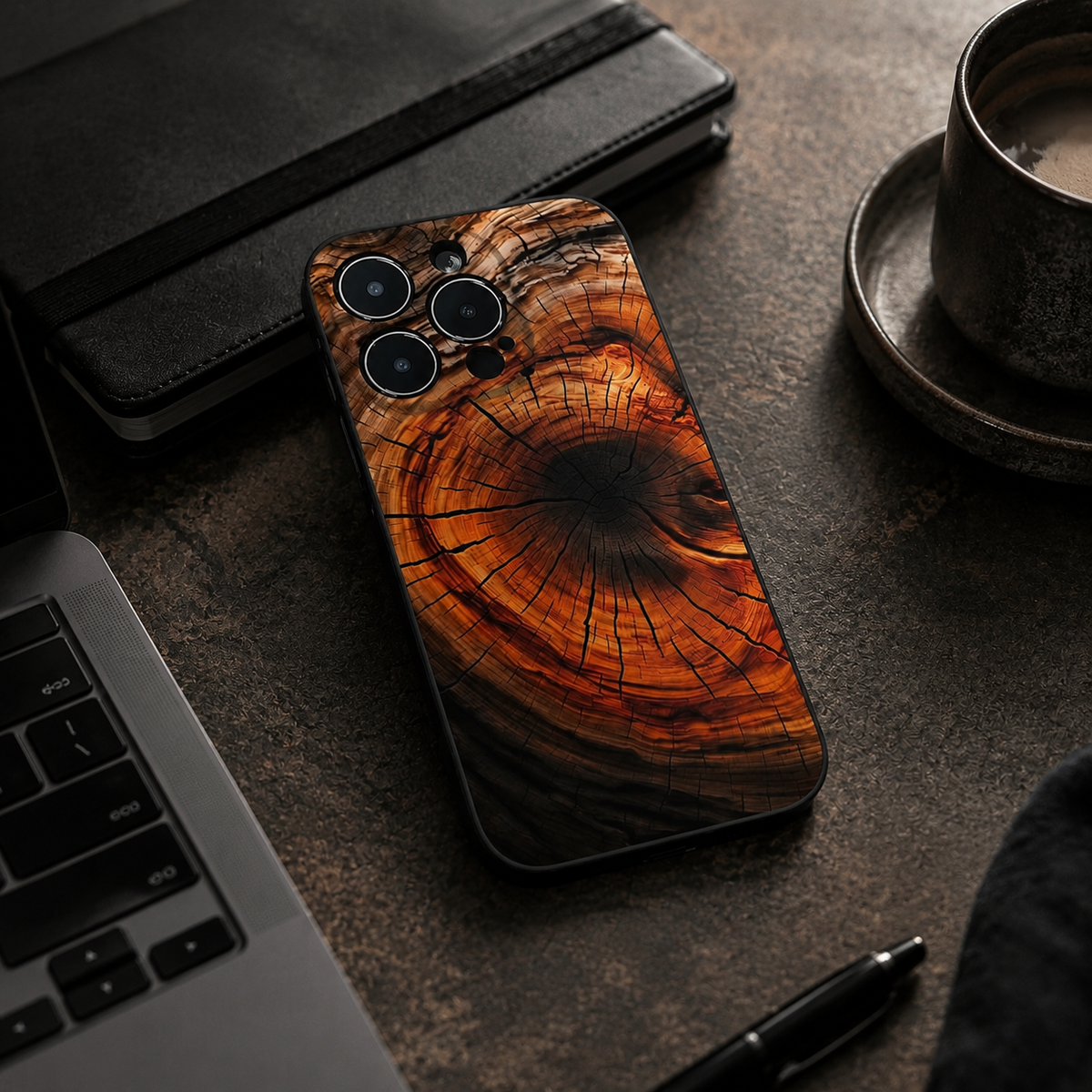 Premium iPhone Case MagSafe Compatible Natural Wood Cover Shockproof TPU Bumper Ultra Thin Protection Camera Lens Guard Slim Lightweight Design