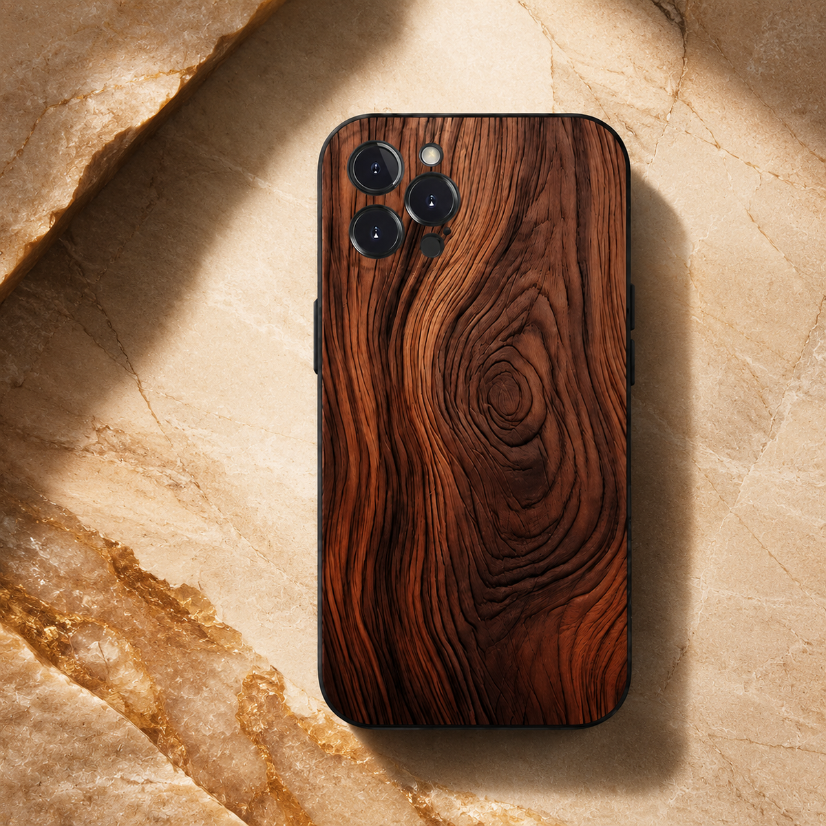 Premium iPhone Case MagSafe Compatible Natural Wood Cover Shockproof TPU Bumper Ultra Thin Protection Camera Lens Guard Slim Lightweight Design