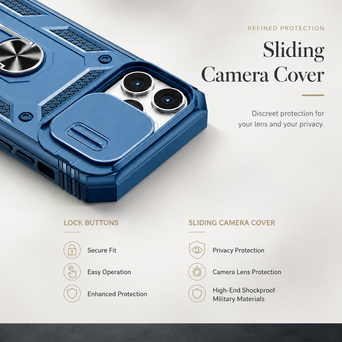 Premium iPhone Case MagSafe Compatible Rugged Armor Card Holder Cover Kickstand Shockproof Protection Camera Lens Guard Slim Magnetic Heavy Duty Design