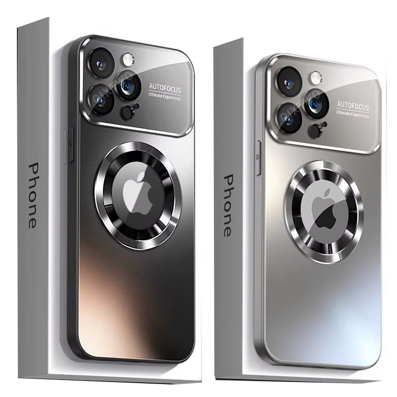 Premium iPhone Case MagSafe Compatible Shockproof Protective Cover Glass Back Camera Lens Protection Anti Fingerprint Slim Magnetic Anti Scratch Clear
