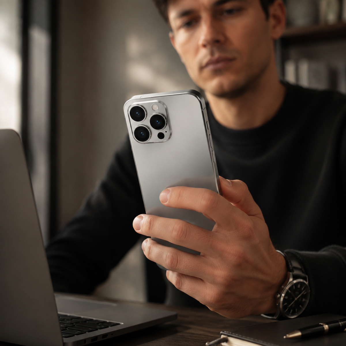 Premium iPhone Case MagSafe Compatible Titanium Alloy Frame Shockproof Protective Cover Camera Lens Protection Ultra Thin Frosted Anti Fingerprint Matte