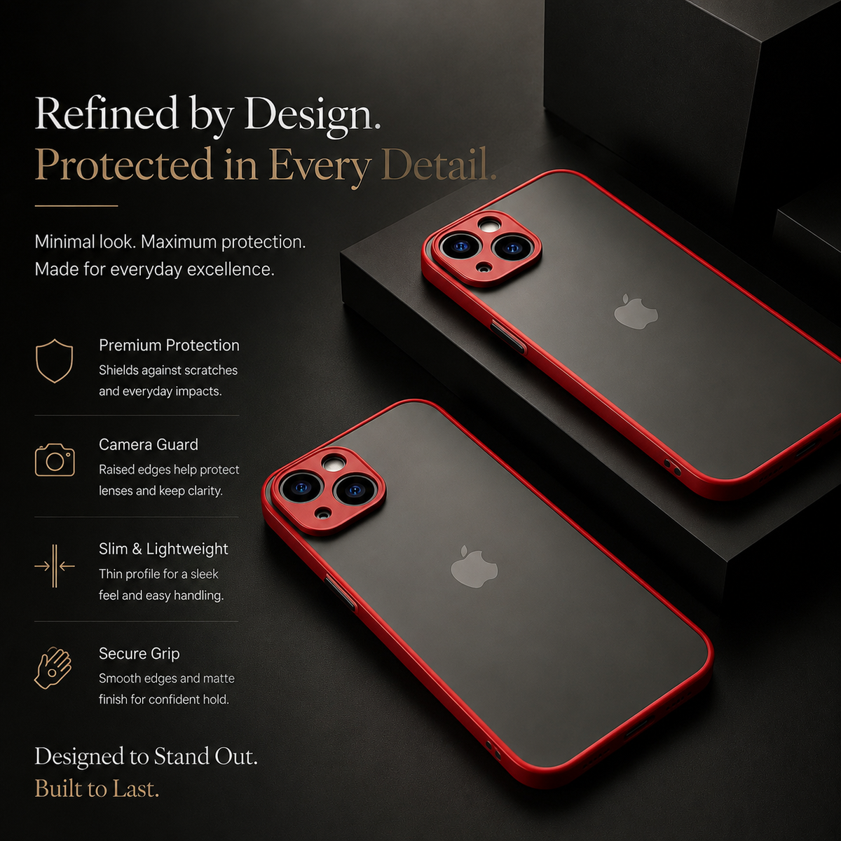 Premium iPhone Case MagSafe Compatible Translucent Armor Shockproof Matte Protective Cover Anti Fingerprint Slim Full Coverage Anti Scratch Design