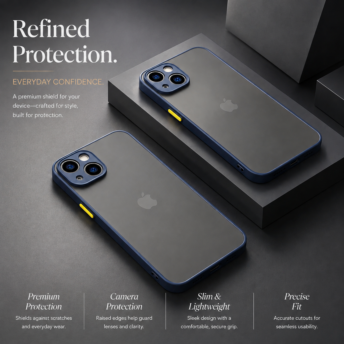 Premium iPhone Case MagSafe Compatible Translucent Armor Shockproof Matte Protective Cover Anti Fingerprint Slim Full Coverage Anti Scratch Design
