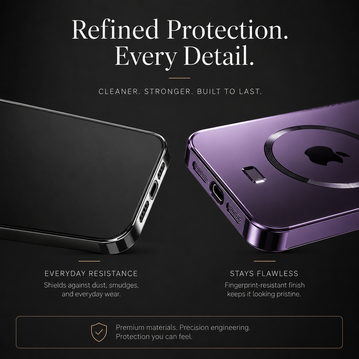 Premium iPhone Case MagSafe Compatible Transparent Acrylic Cover Tempered Camera Protection Shockproof Anti Scratch Slim Magnetic Clear Hard Back Design