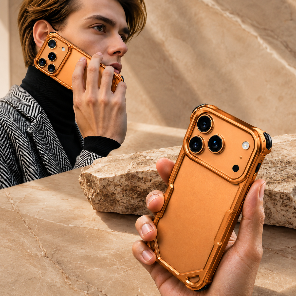Premium iPhone Case MagSafe Compatible Ultra Thin Metal Bumper Cover Shockproof Protection Camera Lens Guard Slim Magnetic Lightweight Anti Scratch Design
