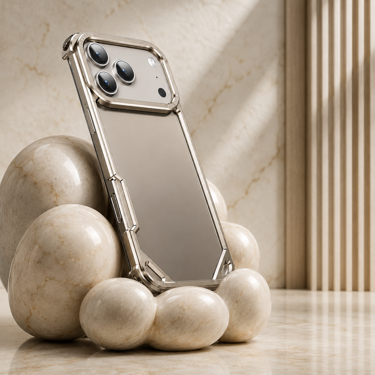Premium iPhone Case MagSafe Compatible Ultra Thin Metal Bumper Cover Shockproof Protection Camera Lens Guard Slim Magnetic Lightweight Anti Scratch Design