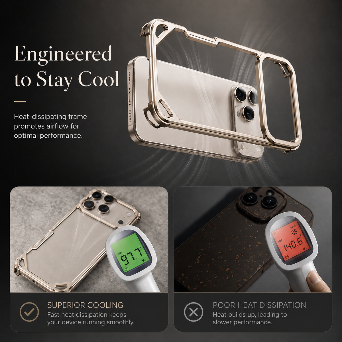 Premium iPhone Case MagSafe Compatible Ultra Thin Metal Bumper Cover Shockproof Protection Camera Lens Guard Slim Magnetic Lightweight Anti Scratch Design
