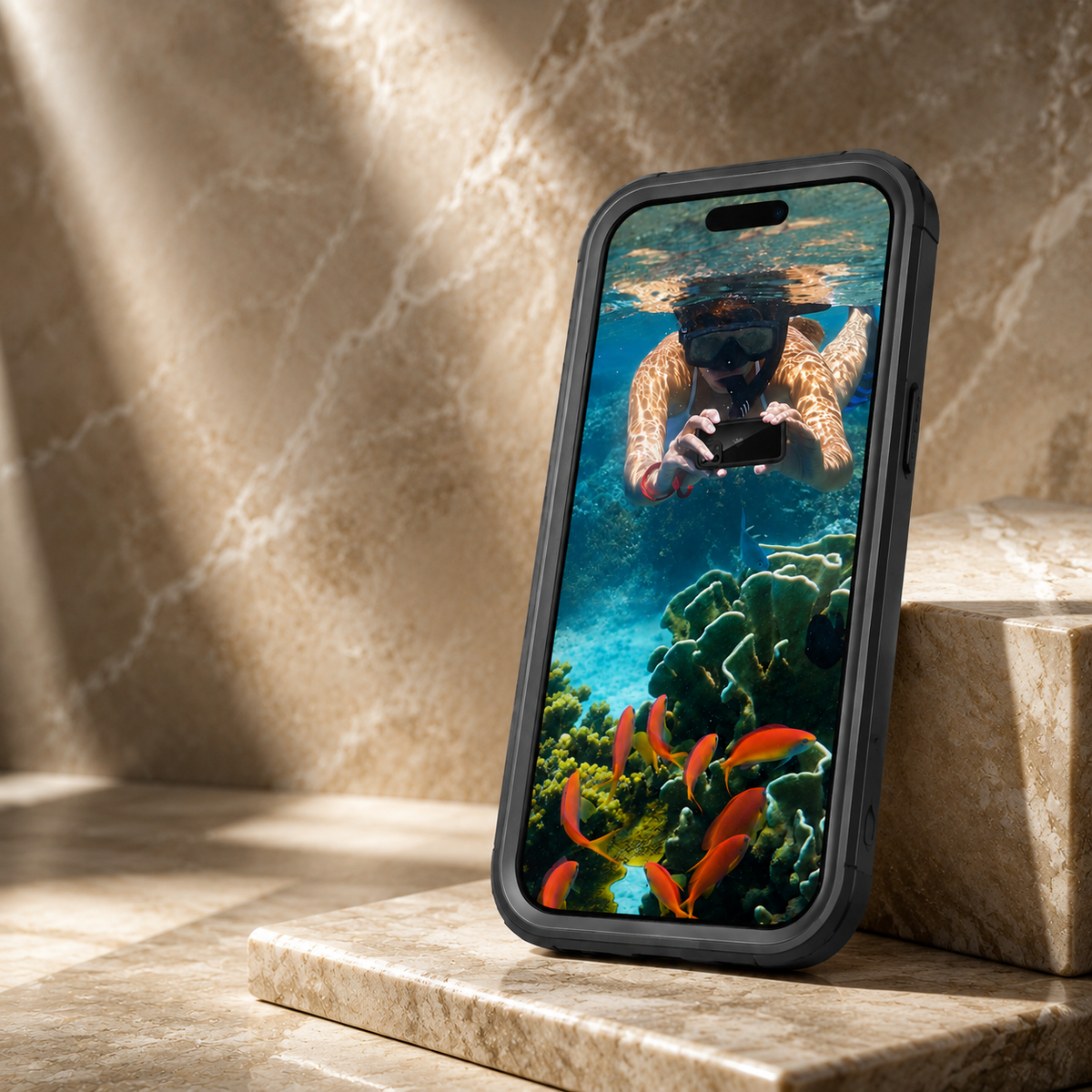 Premium iPhone Case MagSafe Compatible Waterproof IP68 Cover Full Body Protection Shockproof Dustproof Camera Lens Guard Slim Rugged Outdoor Design