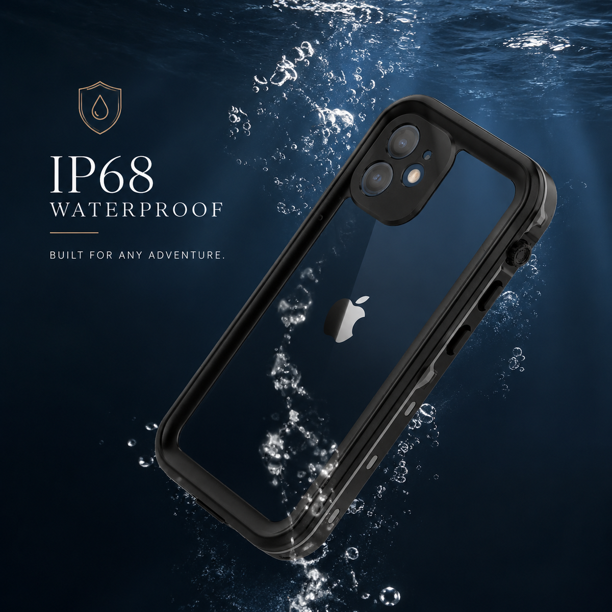 Premium iPhone Case MagSafe Compatible Waterproof IP68 Shockproof Protective Cover Full Body Sealed Camera Lens Protection Transparent Rugged Design