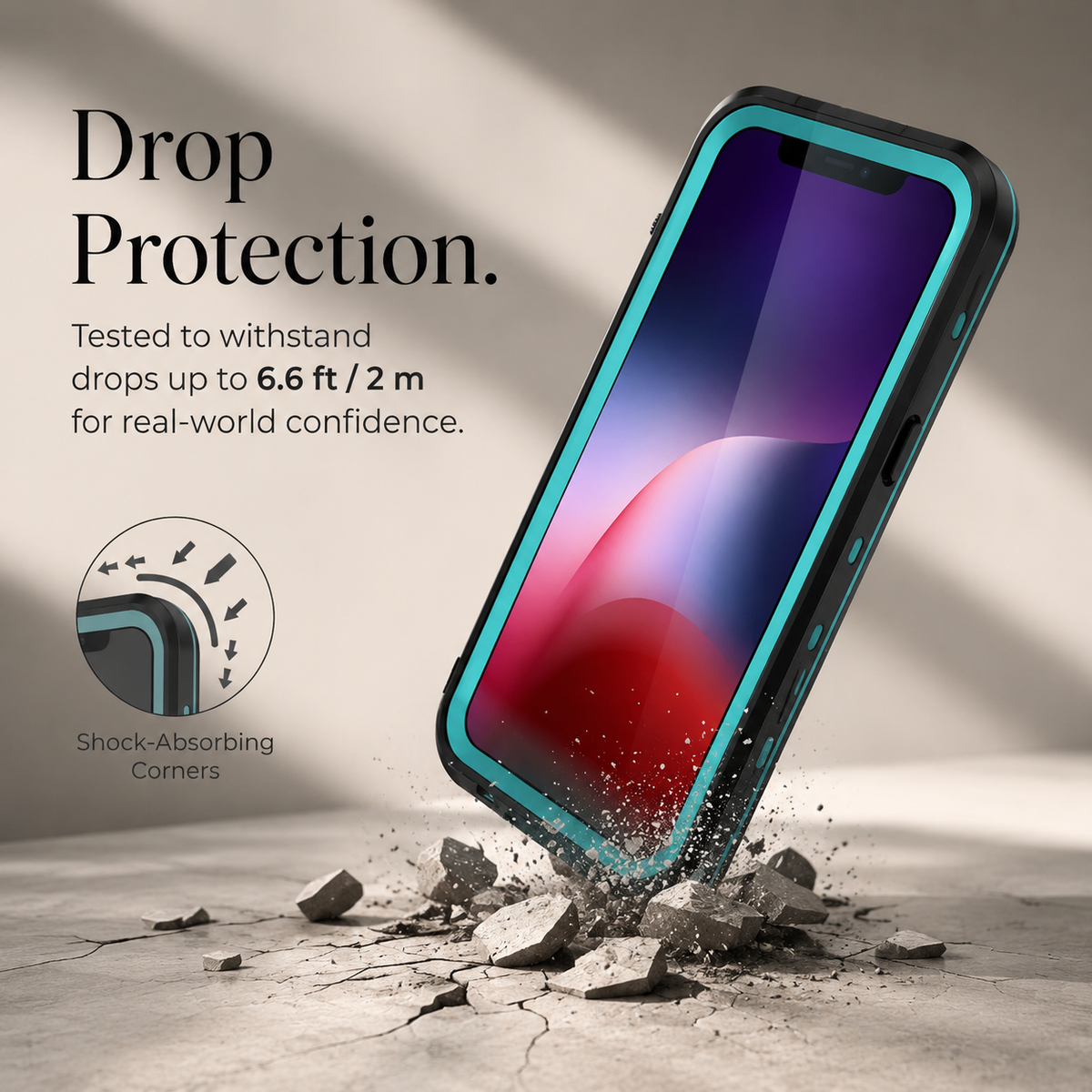 Premium iPhone Case MagSafe Compatible Waterproof IP68 Shockproof Protective Cover Full Body Sealed Camera Lens Protection Transparent Rugged Design