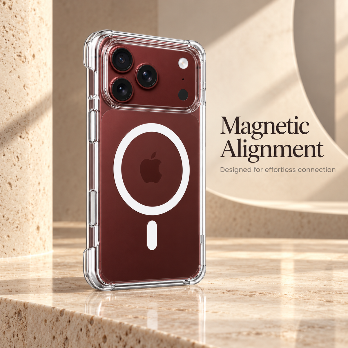 Premium iPhone Case MagSafe Crystal Clear Magnetic Foldable Shockproof PC TPU Full Coverage Anti Scratch Non Slip Lightweight Protective Cover Case
