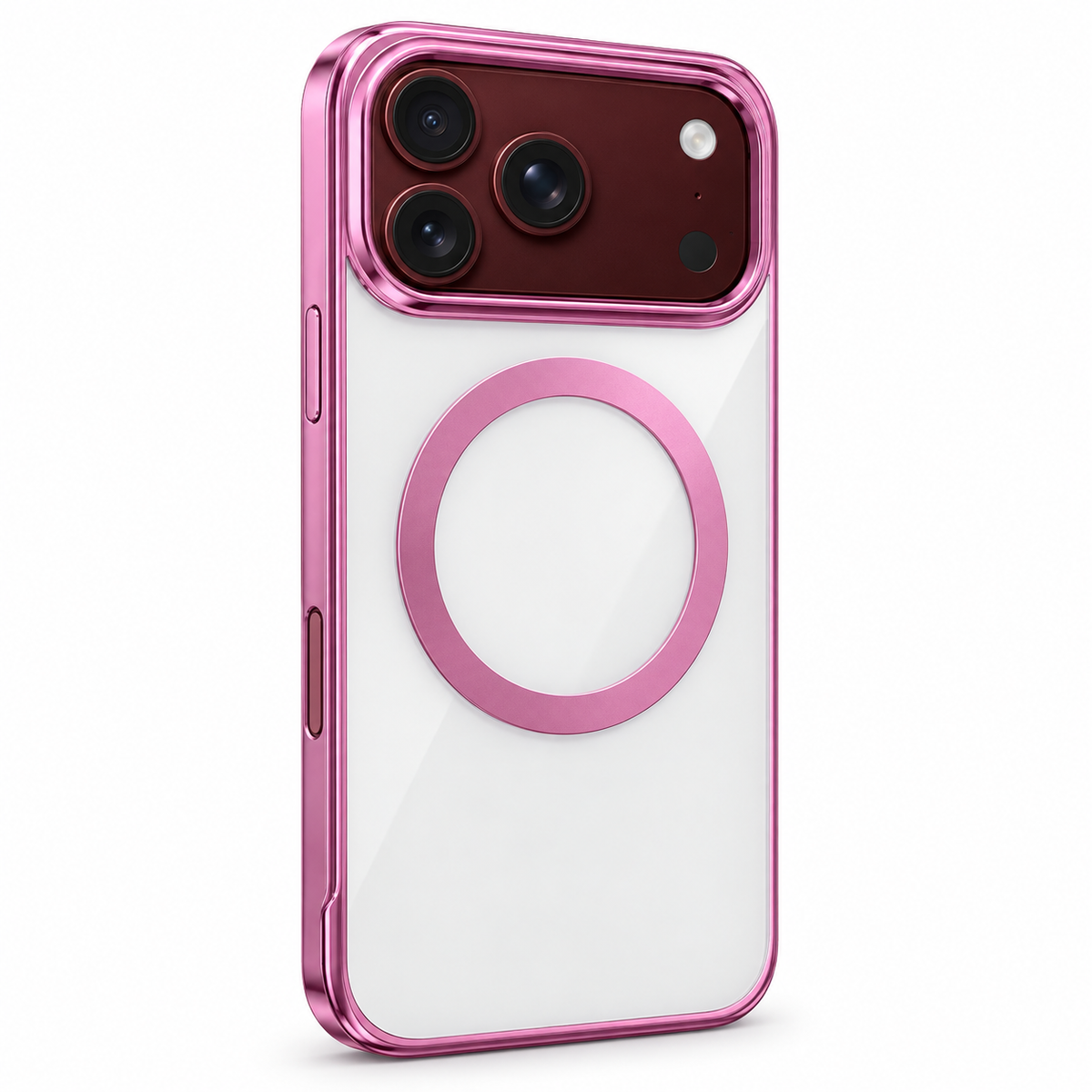 Premium iPhone Case MagSafe Electroplated Clear Magnetic Shockproof PC TPU Anti Scratch Non Slip Lightweight Foldable Transparent Protective Cover Case