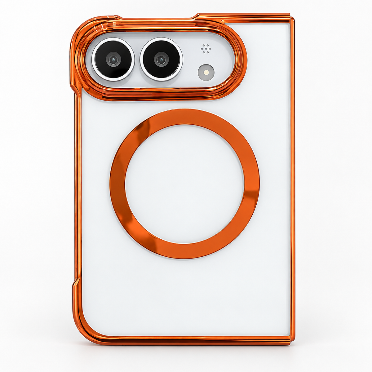 Premium iPhone Case MagSafe Electroplated Clear Magnetic Shockproof PC TPU Anti Scratch Non Slip Lightweight Foldable Transparent Protective Cover Case