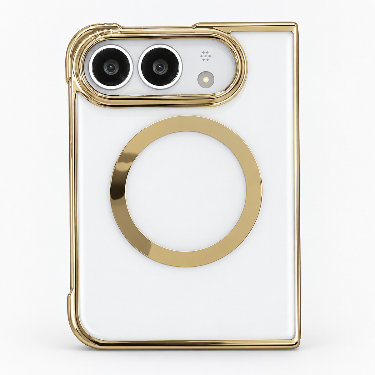 Premium iPhone Case MagSafe Electroplated Clear Magnetic Shockproof PC TPU Anti Scratch Non Slip Lightweight Foldable Transparent Protective Cover Case