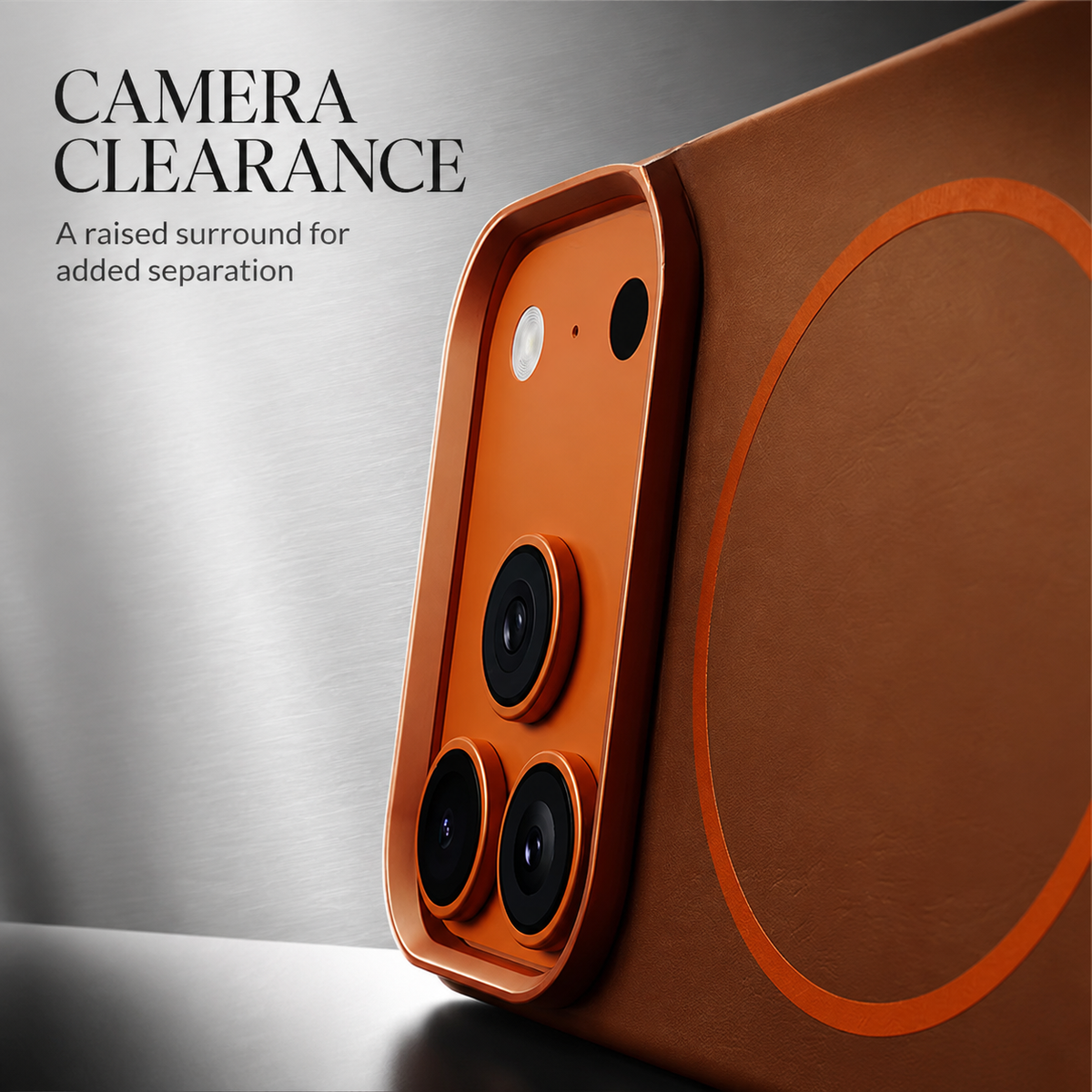 Premium iPhone Case MagSafe Elephant Texture Faux Leather Magnetic Wireless Charging Full Coverage Protective Cover Slim Business Shockproof Case