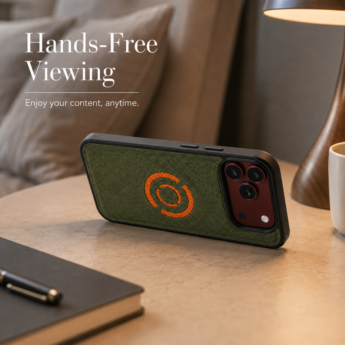 Premium iPhone Case MagSafe Fabric PU Leather Magnetic Full Camera Protection Shockproof Non Slip Matte Lightweight Textured Protective Back Cover Case