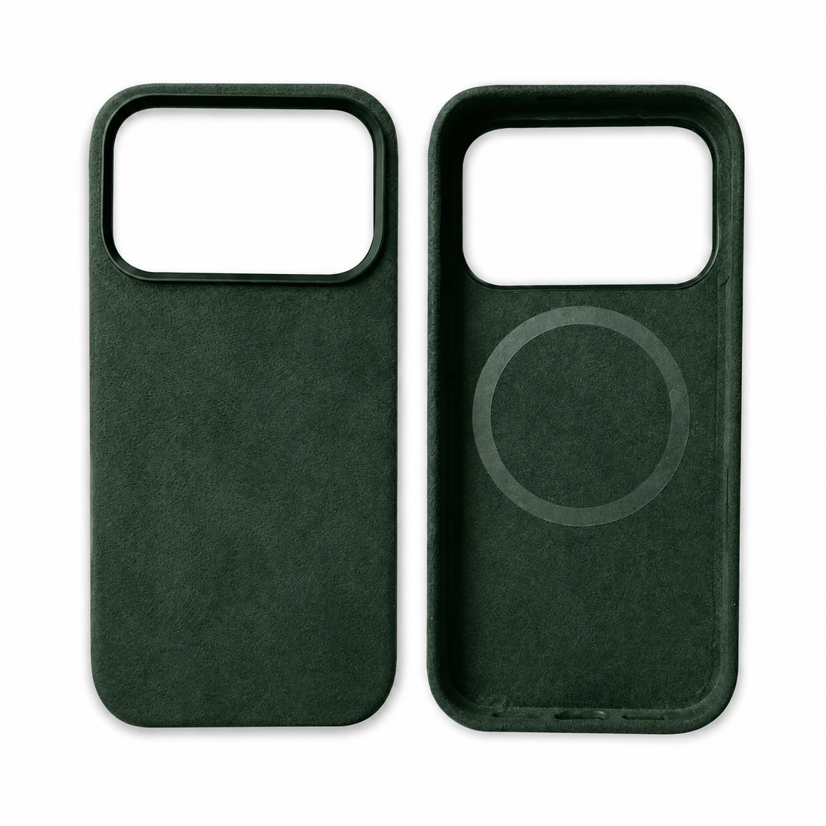 Premium iPhone Case MagSafe Genuine Alcantara Leather Magnetic Soft Touch Protective Cover Textured Non Slip Slim Business Shockproof Soft Case Design